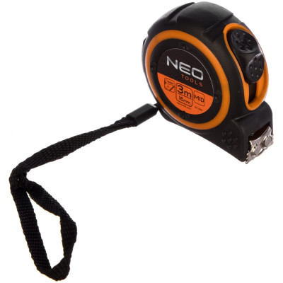 Neo tools рулетка, стальная лента 3 м x 19 мм, магнит 67-183