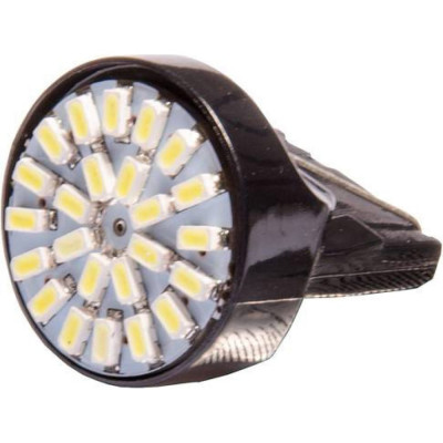 Skyway автолампа диод t20 w21w 24 smd диодов 1-конт, белая s08201196