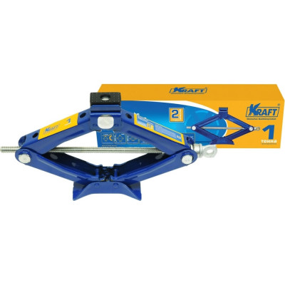 Kraft домкрат ромбический 1 т min 100mm-max 350mm kt 800023