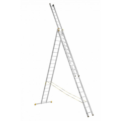 Алюминиевая трехсекционная лестница Алюмет Серия Р3 9320