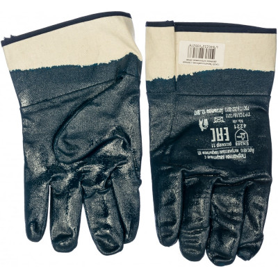 Рос перчатки рабочие с нитриловым покрытием 12425