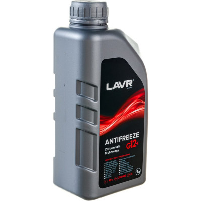 Охлаждающая жидкость LAVR ANTIFREEZE G12+ Ln1709