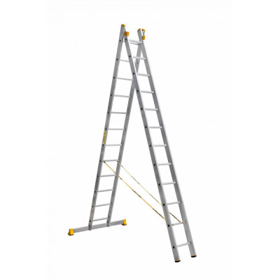 Алюминиевая двухсекционная лестница Алюмет Серия Р2 9212