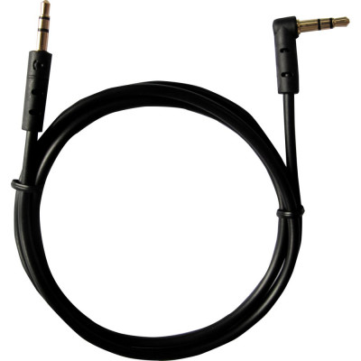 Rexant аудио кабель 3,5 мм штекер-штекер угловой 1м черный 18-1120