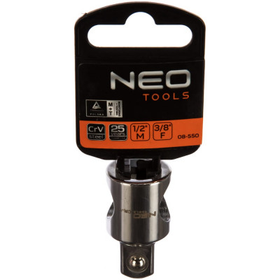 Neo tools переходник 1/2m x 3/8f 08-550