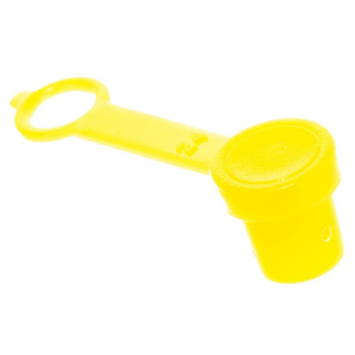 Groz защитные колпачки для пресс-масленок из пластика, желтый