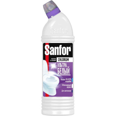 Средство для чистки сантехники SANFOR Chlorum мгновенное отбеливание 1880601970