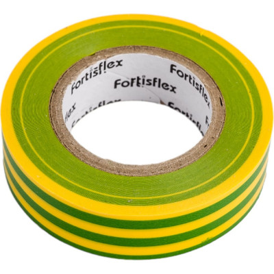 Fortisflex изолента пв 15 0.15 10 желто-зеленая 71229