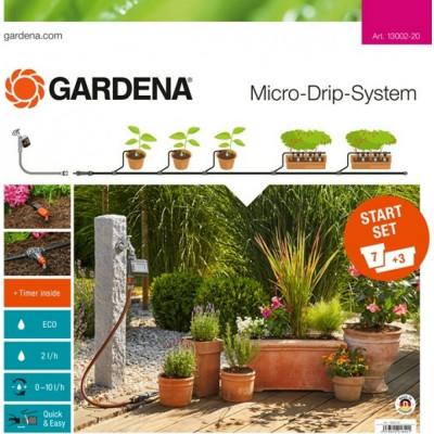 Gardena комплект микрокапельного полива базовый с таймером 13002-20.000.00