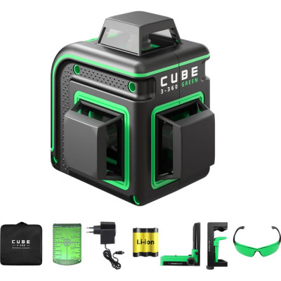 Построитель лазерных плоскостей ADA Cube 3-360 GREEN Home Edition А00566