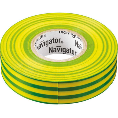 Изолента пвх Navigator NIT-A19-20/YG 71115