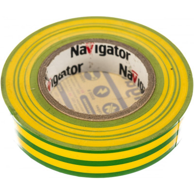 Изолента пвх Navigator NIT-B15-20/YG 71108
