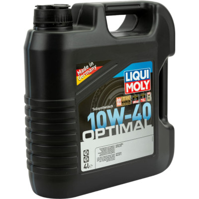 Полусинтетическое моторное масло LIQUI MOLY Optimal 10W-40 SL/CF;A3/B3 3930