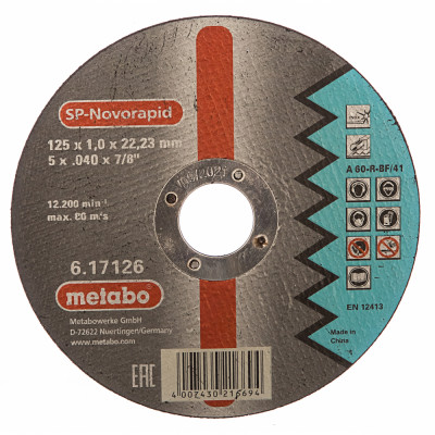Отрезной диск Metabo SP-Novorapid
