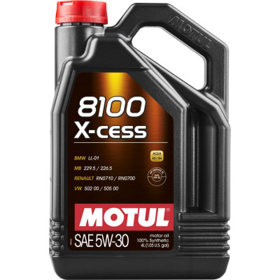 Синтетическое масло MOTUL 8100 X-cess 5W30 108945