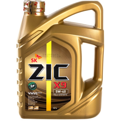 Синтетическое моторное масло zic X9 5w40 162000