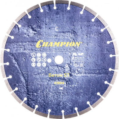 Алмазный диск по старому бетону, железобетону Champion Concremax ST C1604