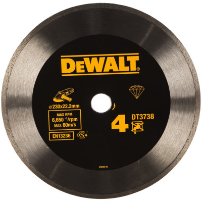 Алмазный отрезной диск для ушм Dewalt DT 3738