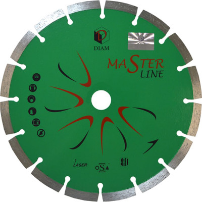 Сегментный алмазный диск Diam Гранит Master Line 000593