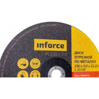 Inforce диск отрезной по металлу 230x22x3 мм 11-01-106