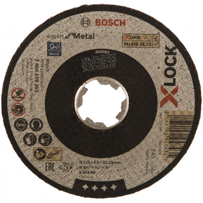 Отрезной диск Bosch X-LOCK Expert for Metal 2608619253