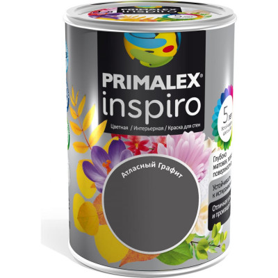Primalex краска inspiro атласный графит 420176
