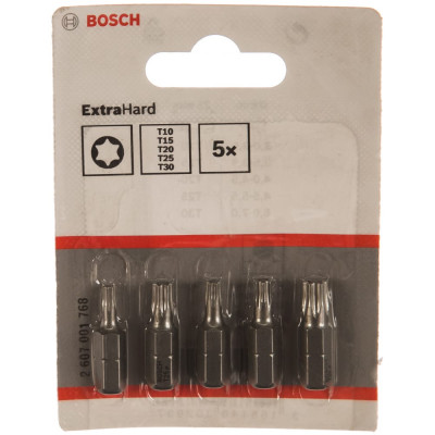 Bosch 5 бит torx 25мм xh set 2607001768