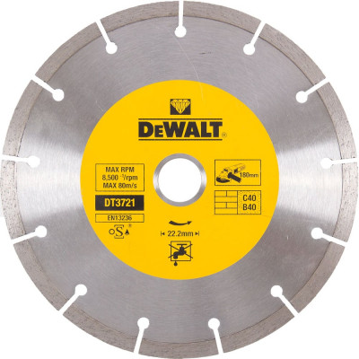 Сегментный алмазный диск Dewalt DT 3721