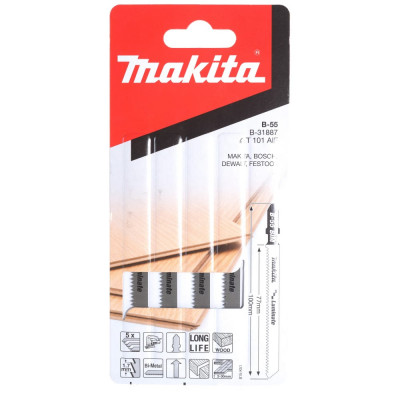 Makita пилки для лобзика 100мм 5шт. b-31887