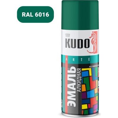 Kudo эмаль универсальная темно-зеленая ku-1007