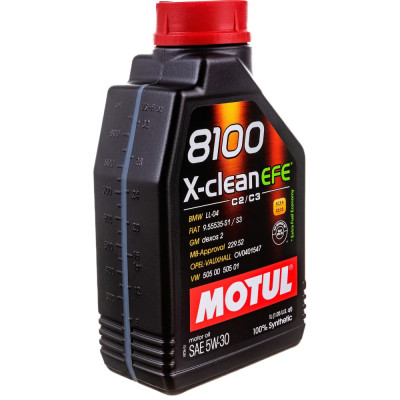 Моторное масло MOTUL 8100 X-clean EFE 5W30 109470