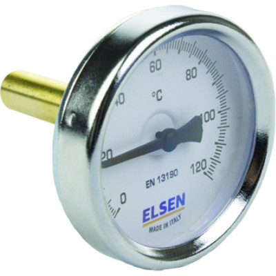 Elsen термометр биметаллический 63 1/2 в осевой шток-50 мм d штока 9 мм et63.12