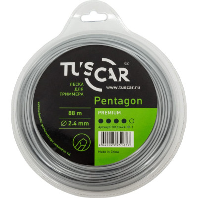 Леска для триммера TUSCAR Pentagon Premium 10161424-88-1