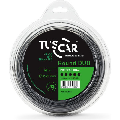 Леска для триммера TUSCAR Round DUO Professional 10112527-69-1