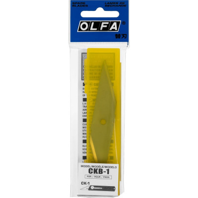 Лезвия olfa для ножа ck-1, 18, 35x98x1мм, 2шт ol-ckb-1