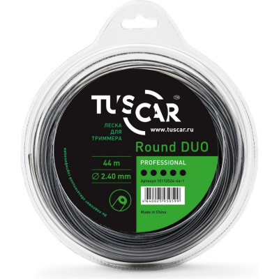 Леска для триммера TUSCAR Round DUO Professional 10112524-44-1