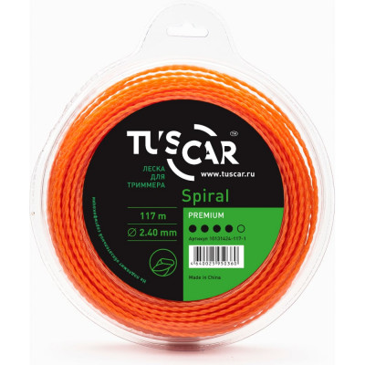 Леска для триммера TUSCAR Spiral Premium 10131424-117-1