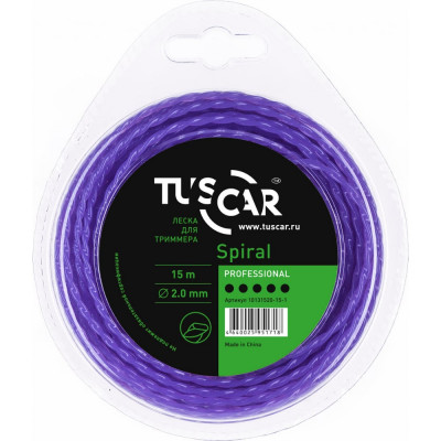 Леска для триммера TUSCAR Spiral Professional 10131520-15-1