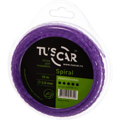 Леска для триммера TUSCAR Spiral Professional 10131530-10-1
