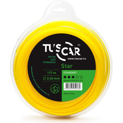 Леска для триммера TUSCAR Star Standart 10121324-117-1
