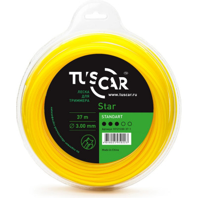 Леска для триммера TUSCAR Star Standart 10121330-37-1