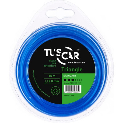 Леска для триммера TUSCAR Triangle Standart 10151320-15-1