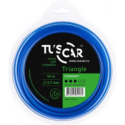 Леска для триммера TUSCAR Triangle Standart 10151327-92-1