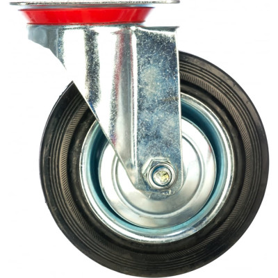 Стелла-техник колесо поворотное диаметр 160мм, грузоподъемность 145кг, резина, металл, 4001-160