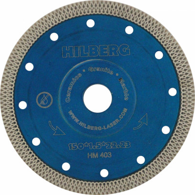 Ультратонкий отрезной алмазный диск Hilberg Hilberg HM403