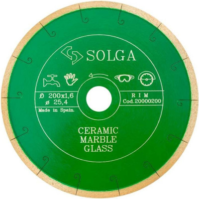 Алмазный диск Solga Diamant CERAMICS, MARBLE 20000200