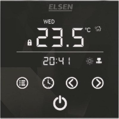 Elsen регулятор, конвекция-естественная, 220 в, чёрный eka.01.01b