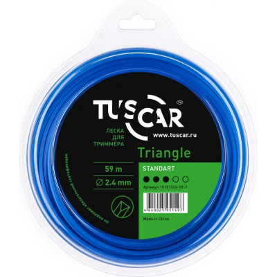 Леска для триммера TUSCAR Triangle Standart 10151324-59-1