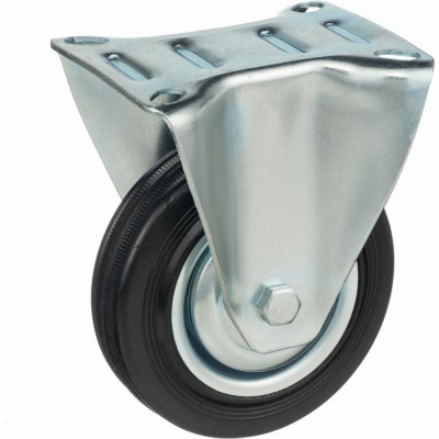 Стелла-техник колесо неповоротное диаметр 100мм, грузоподъемность 70кг, резина, металл, 4002-100