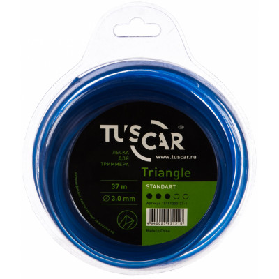 Леска для триммера TUSCAR Triangle Standart 10151330-37-1